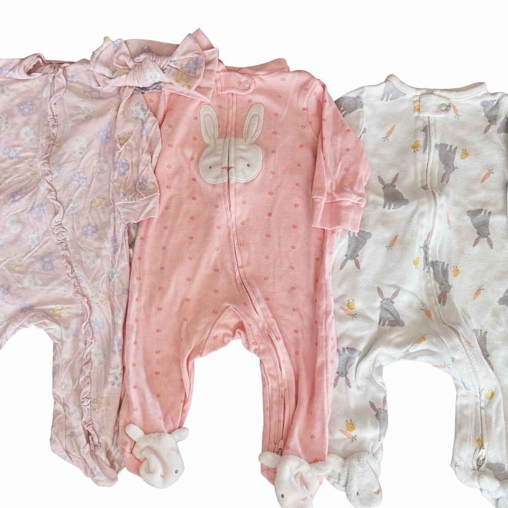 Easter Baby Girl Pajama Bundle